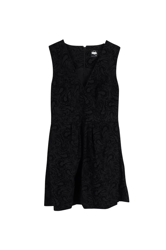 Pre-Owned Alexander McQueen Sleeveless V-Neck Dress in Black Cotton