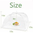 thumbnail image 2 of Paquete de 8 cubiertas de malla plegables reutilizables para alimentos, repelente de insectos antimoscas para proteger la carne, los platos y las frutas en la barbacoa de picnic - Blanco JAMW Sencillez, 2 of 5