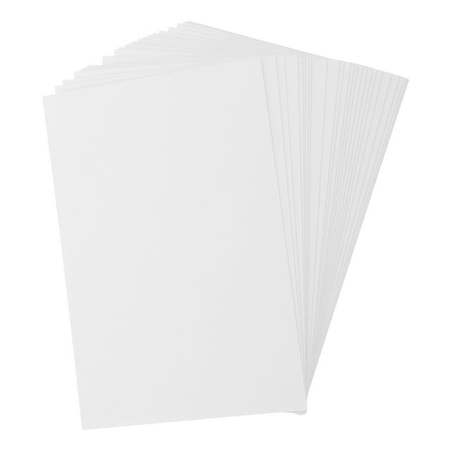 TEHAUX 25Pcs White Heavyweight Cardstock Cards for DIY Table Number and Craft Use