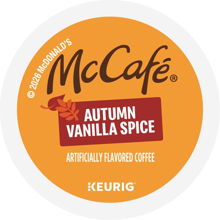 McCafe, Autumn Vanilla Spice Seasonal Roast K-Cup Coffee Pods, 24