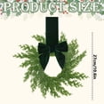 thumbnail image 3 of Christmas Winter Large Artificial Green Wreath Festive Decor For Front Door Window Walls Indoor Outdoor Home Holiday Decoration, 1pcs, 3 of 5