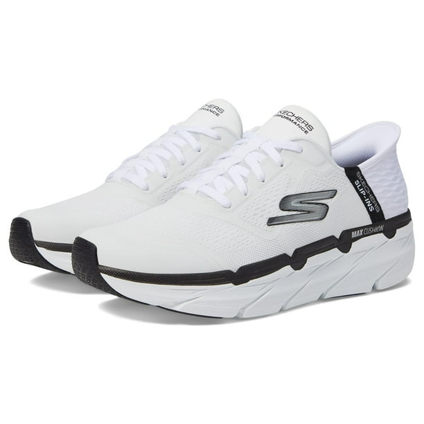 Zapatos Skechers Max Cushioning Slip-ins Athletic para hombre, blancos 7.5