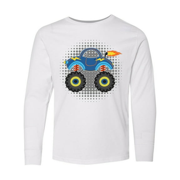 Inktastic Monster Truck for Boys Long Sleeve Youth T-Shirt