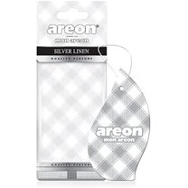 AREON MON MA39 Long Lasting Hanging Best Car Air Freshener Silver Linen Scent, 12 Pack