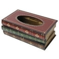 thumbnail image 1 of Tissue Box Cover Vintage: Antique Book Facial Tissue Box Holder Napkin Holder, 1 of 10