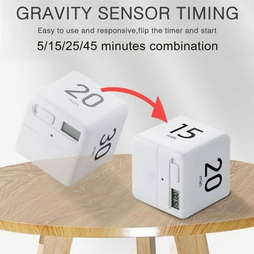 Soft Light ABS Cube Cooking Timer - Easy to Use Digital Clock Alarm for Kitchen Supplies