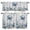 Gray, variant on 3 Piece Kitchen Curtains and Valances Set Blue Crab Coastal Cafe Curtains 24 Inch Length Beach Starfish Nautical Coral Retro Valance & Tier Curtain for Living Room Bedroom Window 54"x18"+27"x24"*2