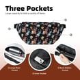 thumbnail image 4 of Naloa Hibiscus Rose Print Running Belts for Men Women,Running Fanny Pack with 2-Zipper Pockets,Waterproof Waist Pack for Travel Hiking Running Outdoor Sports, 4 of 8