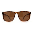 thumbnail image 2 of Polarized Gentlemens Classic Fashion Horn Rim Sunglasses Matte Tortoise Brown, 2 of 4