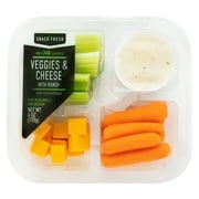 Snack Fresh Veggies & Cheese Snack Tray, 6 oz