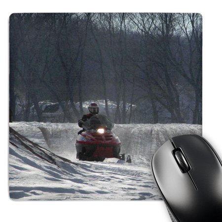 3dRose  Snow Mobile Rider  MousePad