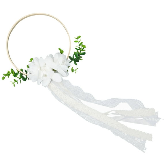 OATIPHO Floral Gar Wedding Accessories for Brides 1Set White 8.3x7.9in