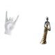 thumbnail image 5 of Escultura De Roca Con Gesto De Mano Y Figura De Mujer Tribal Africana. Estatua Creativa Para Decoración De Apartamentos, Dormitorios, Restaurantes Y Hoteles., 5 of 8