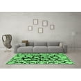 thumbnail image 3 of Ahgly Company Indoor Round Abstract Emerald Green Modern Area Rugs, 6' Round, 3 of 4