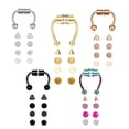 thumbnail image 4 of Guardoinrt Xiangbala Magnetic Fake Septum Nose Rings Hoop for Women Chic and Sophisticated Acrylic 5 Color 5Set, 4 of 6