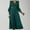 Army Green, variant on Women's Maxi Dress Satin Long Sleeve Maxi Dress Puffy Shoulder Lantern Sleeve V Neck Button Down Flowy Party Gown