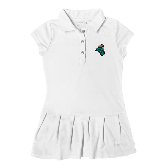 Girls Toddler Garb White Coastal Carolina Chanticleers Caroline Polo Dress