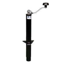 CEQUENT Bulldog 2000 Lb Top Wind Jack | 10" Travel, Weld-On Mount For Trailers & Utility