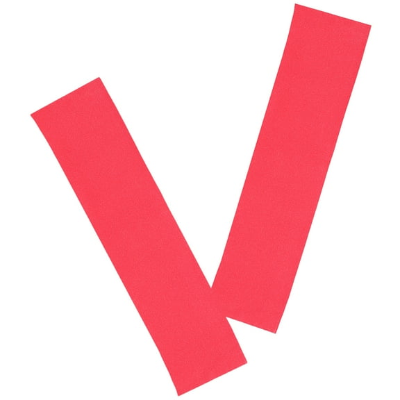 USHOBE 2Pcs Skateboard Decor Grip Tapes Red PVC Anti Slip for Children Teenagers