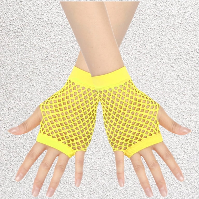 emo fish net Fishnet Gloves Black above the elbow fishnet gloves100% polyester Dalrosia Lone Fishnet Gloves Fingerless
