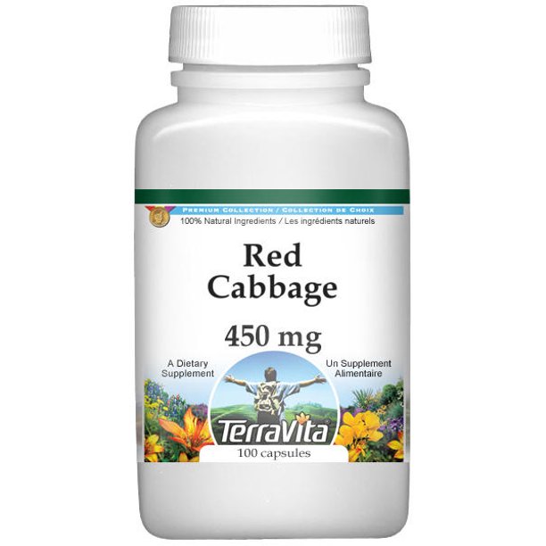 Red Cabbage 450 mg (100 Capsules, Zin 519446)