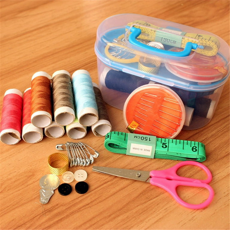 126Pcs/Set Sewing Kit Scissors Needle Thread For Home Stitching