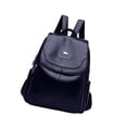 thumbnail image 4 of Mochila para mujer de piel sintética con correa ajustable, ligera y moderna para portátil. Azul, 4 of 9