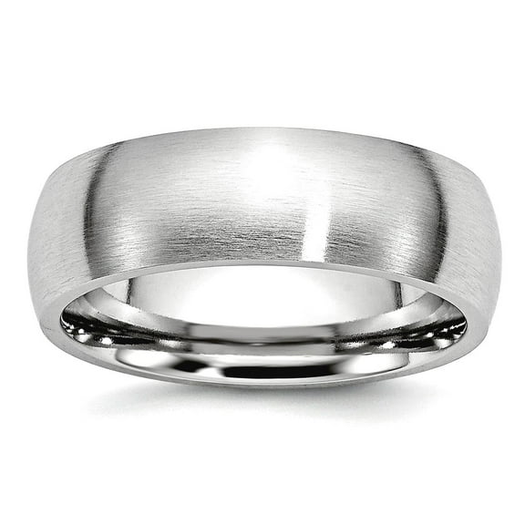 Chisel Cobalt Satin 7mm Wedding Band