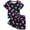 D Butterfly, variant on WIBACKER 1-8T Kids Girls Summer Short Pajama Set Toddler Butterfly Sleepwear Milk Silk Pjs for Daily and Cosplay Costumes
