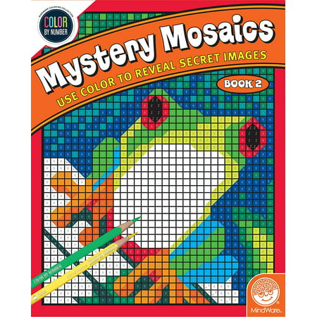 Color By Number Mystery Mosaics: Book 2, TOYS THAT TEACH: Studies show that color coded puzzles are one of the best tools for teaching children high-level.., By