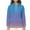 01 Light Blue, variant on Sherpa Lined Hoodies for Women Warm Winter Fleece Pullovers Long Sleeve Casual Gradient Sweatshirt Thermal Tops