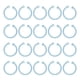 thumbnail image 4 of Anillos para carpetas pequeños, 40 anillos para carpetas, anillos para carpetas de hojas sueltas, llaveros, características mejoradas, 4 of 9