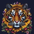 thumbnail image 3 of CafePress - Sunflower Tiger Sweatshirt - Classic Crew Neck Sweatshirt, 3 of 4