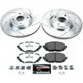 thumbnail image 3 of PowerStop Front Z26 Street Warrior Carbon-Fiber Ceramic Brake Pad and Drilled and Slotted Rotor Kit Fits: FIAT MAZDA Select Models K7358-26, 3 of 9