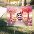 thumbnail image 4 of Happy Valentine’s Day Adorable Exotic Shorthair Kitten Holding Heart Balloon Yard Sign Cat Lover Kitten Owner Gifts Outdoor Home Lawn Garden Porch Decor - 00030, 4 of 5
