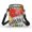 Graffiti Music Pattern, variant on CHAQLIN Zipper Mini Cute Crossbody Bag for Work Running, Polyester Lightweight Cell Phone Purse, Diagonal Brushstroke Geometric Pattern with Letter Print