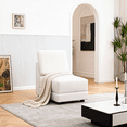 thumbnail image 5 of Vebreda Modern L-Shaped Sectional Sofa Set, Beige Upholstered Corner Sofa for Living Room, 5 of 8