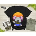 thumbnail image 2 of Cute Koala Mascot Eating Japanese Ramen Noodle Retro Sunset T-Shirt Koala Lover Gift T Shirt for Men Women Kids Boys Girls Graphic Tshirt, 2 of 8