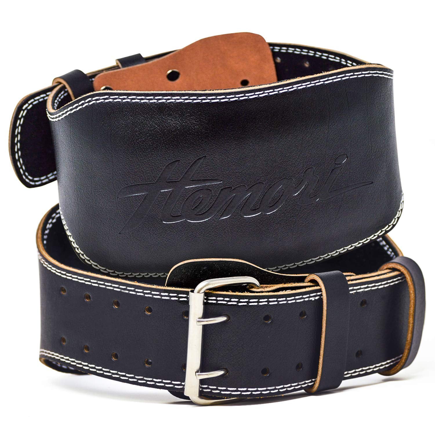Hemori Genuine Cowhide Leather Pro Weight Lifting Belt for Men and