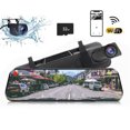 thumbnail image 1 of yeacher 10-Inch Dual-Lens Car Dash Cam with 2K HD, Night Vision, WiFi, GPS, and 32GB Card for Front and Rear Recording, 1 of 6