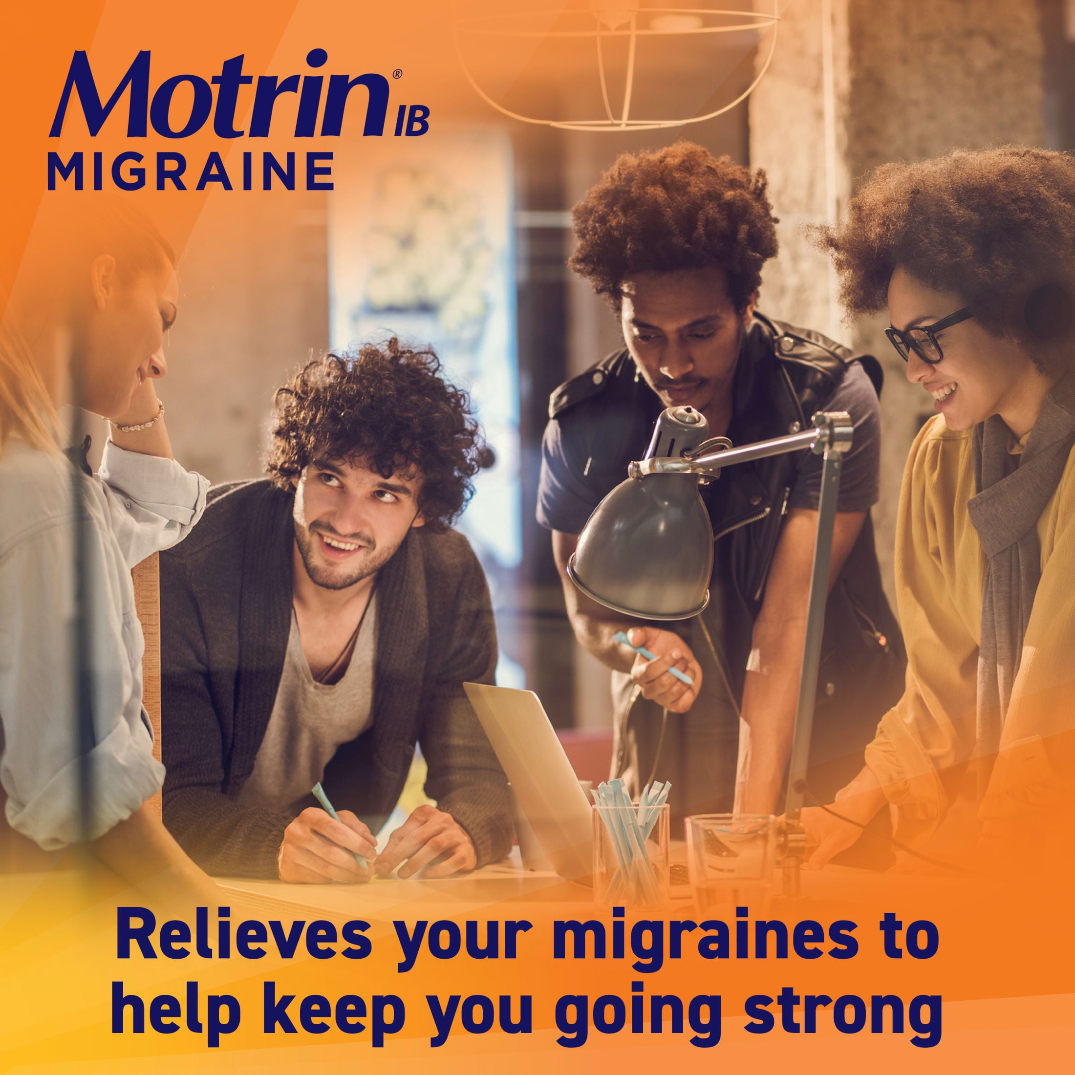 (3 pack) Motrin IB Migraine Relief Liquid Gel Capsules, 200 mg Ibuprofen, 80 Count
