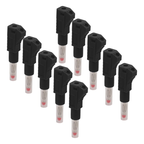 Conectores Tipo Banana, Conectores de Altavoz Tipo Banana de 4 mm Cat II 600 V 32 A Con 10 piezas para equipos digitales