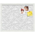 thumbnail image 2 of PinPix 21x17 Custom Cork Bulletin Board Grey White Poster Board Has a Fabric Style Canvas Finish, Framed in Grey White, by ArtToFrames (PinPix-1872), 2 of 5