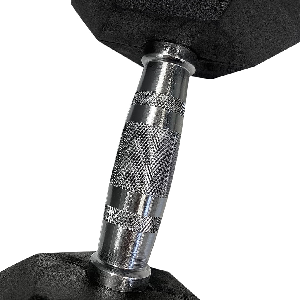 Gymenist, 8 lb Rubber Hex Dumbbells, Pair