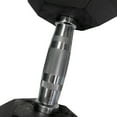 thumbnail image 5 of Gymenist, 45lb Rubber Hex Dumbbell, Pair, 5 of 6