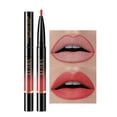 thumbnail image 1 of Xihbxyly Lápiz Labial Doble, Brillo de Labios, Acabado Mate, Sin Lápiz Labial, Delineador de Labios Giratorio., 1 of 5