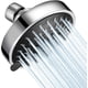 thumbnail image 1 of Cabezal de ducha de alta presión, cabezal de ducha fijo de 5 ajustes, cabezal de ducha de baño de alto flujo de 4 pulgadas con junta esférica de latón ajustable, 1 of 5