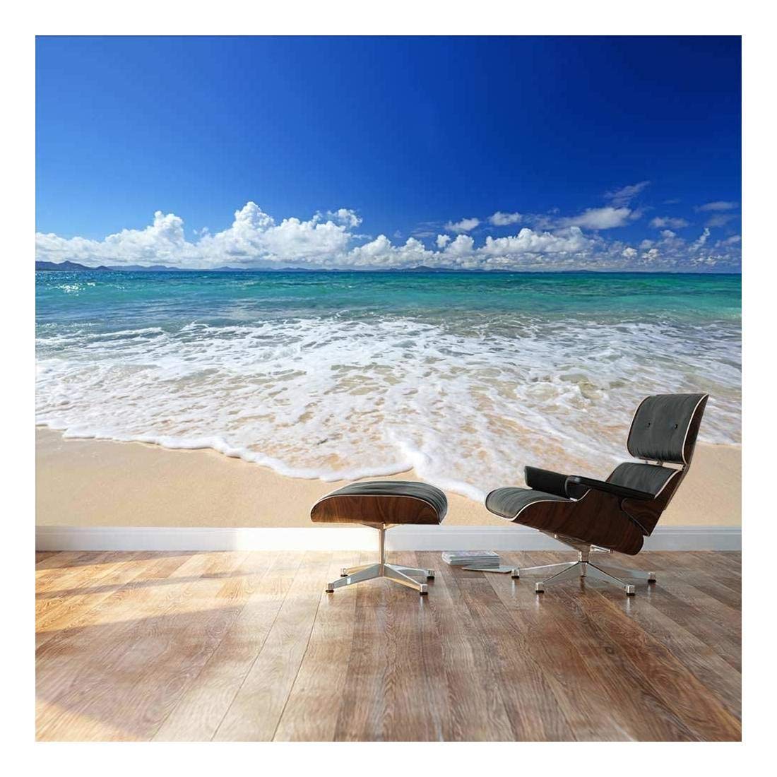 wall26 Large Wall Mural - Gorgeous Beach and Clear Sea in ...
