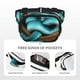thumbnail image 5 of Fotbe Blue Viper Snake Cangurera Cuadrada con Estampado de Doble Capa, Bolsa de Cintura Ajustable Mini para Hombres y Mujeres, 5 of 9