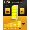 thumbnail image 3 of FAHREN 9007 Light Bulbs, 33000LM 900% Brighter HB5 Bulbs, Real Mini Size 6500K Cool White IP68 Waterproof, Plug and Play, Pack of 2, 3 of 8